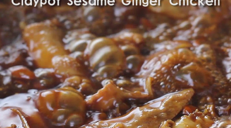 Claypot Sesame Ginger Chicken - 砂煲麻油姜鸡
