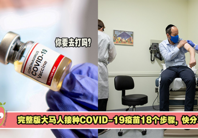 你准备好了吗？完整版大马人接种COVID-19疫苗18个步骤, 快分享！