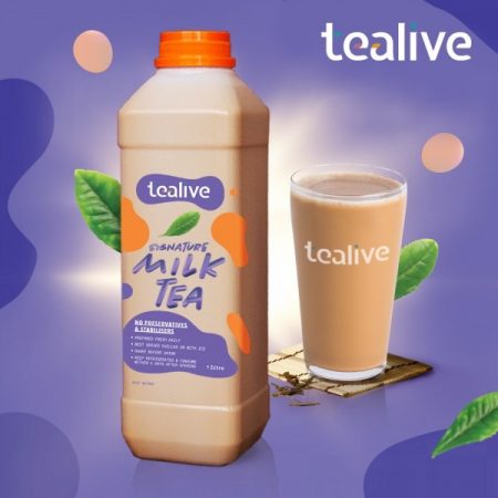 Tealive推出1L瓶装奶茶